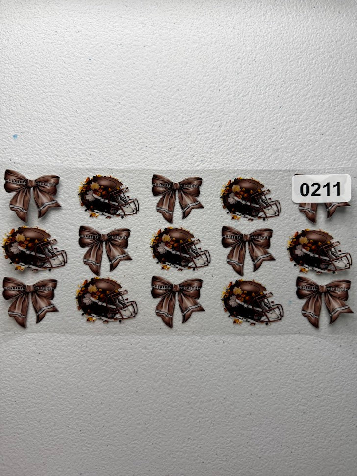 Football - Helmets & Bows #0211