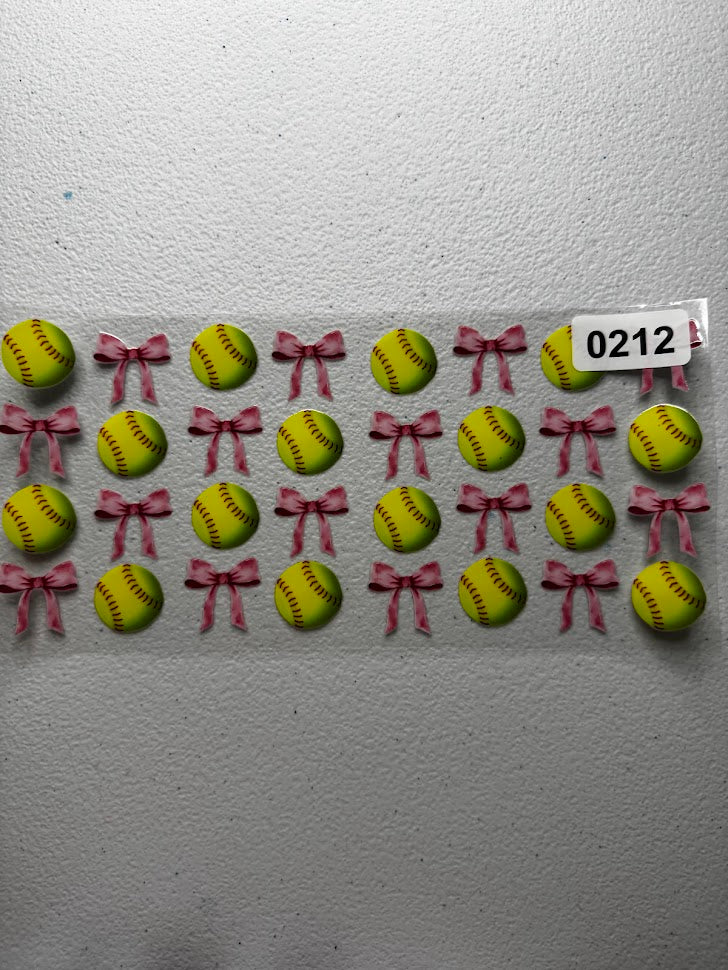 Softball & Bows #0212