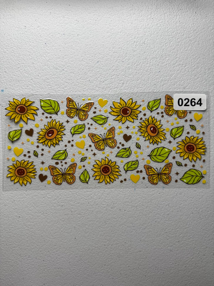 Sunflowers & Butterflies #0264