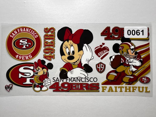 San Francisco 49ers Minnie Mouse #0061