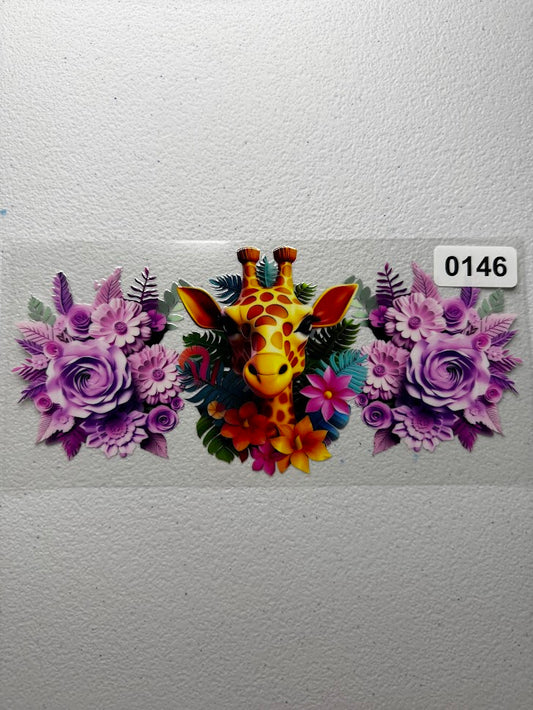 Giraffe Floral #0146