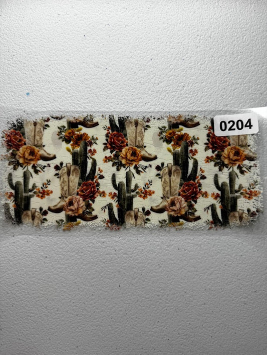 Western - Cactus & Boots #0204