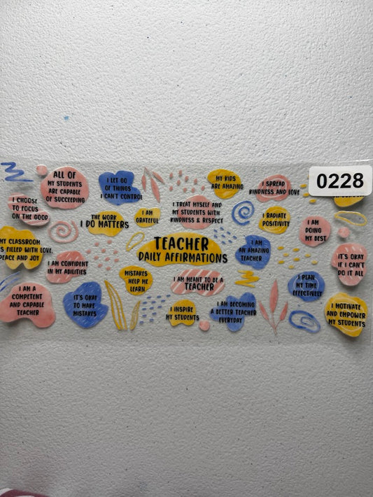 Teacher Daily Affirmations #0228
